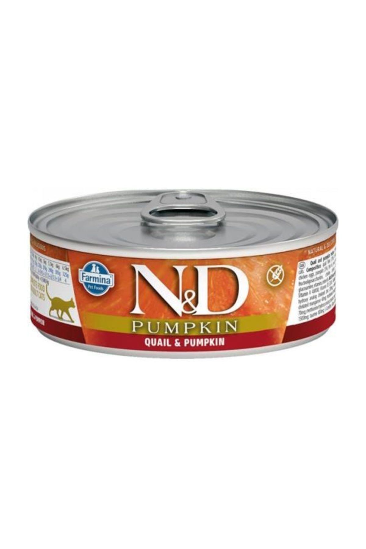 N&D Balkabağı & Bıldırcın Kedi Konservesi 80 gr