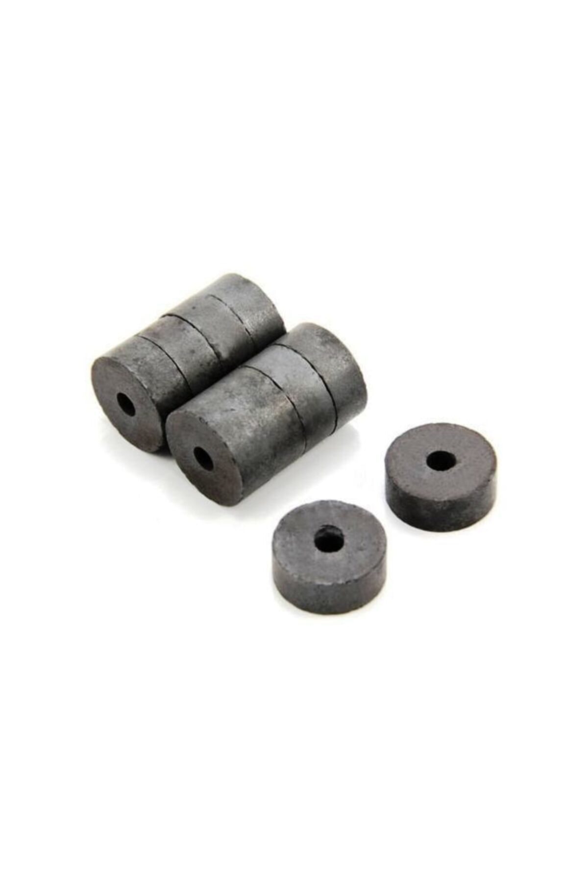 ABAC 10 Adet 18mm x D5mm x 10mm Ferrit Kömür Seramik Halka Mıknatıs, ÜCRETSİZ KARGO