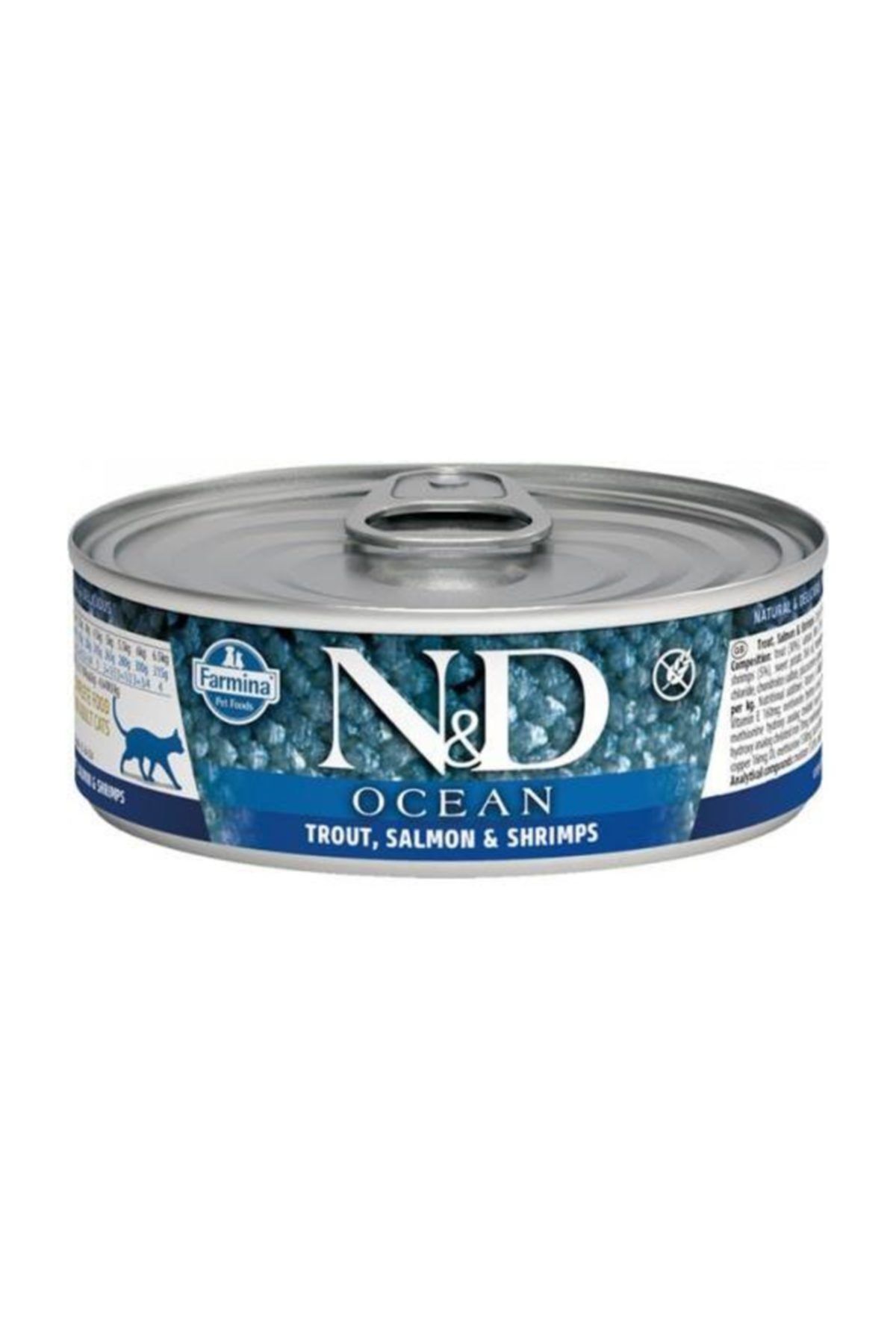 N&D Ocean Alabalık & Somon & Karides Kedi Konservesi 80 gr