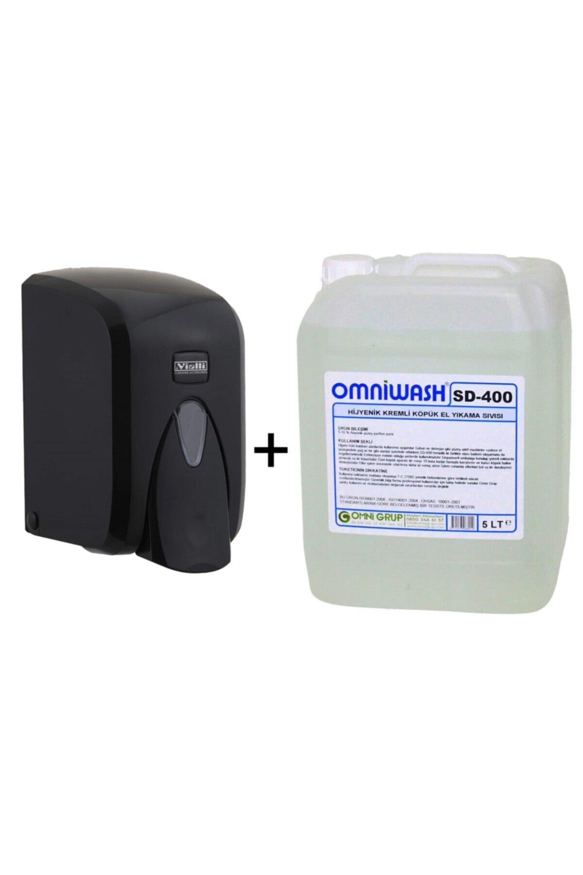 Omniwash Sd-400 Köpük Sabun 5Lt + Vialli F5B Köpük Makinesi 500ml