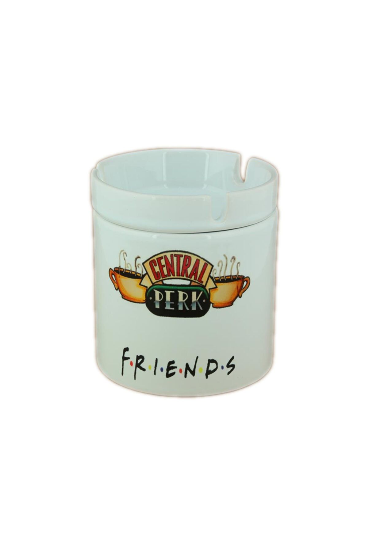 Katarsis Home Seramik Central Perk Baskılı Küllük