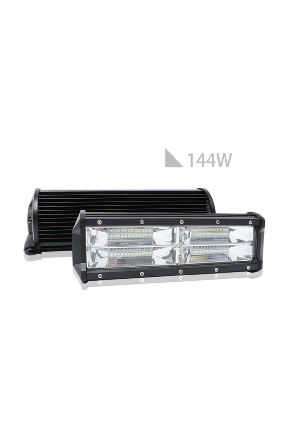 Techmaster 48 Ledli 144W Metal Kasalı Yayıcı Off Road Sis Far Lambası 12 V