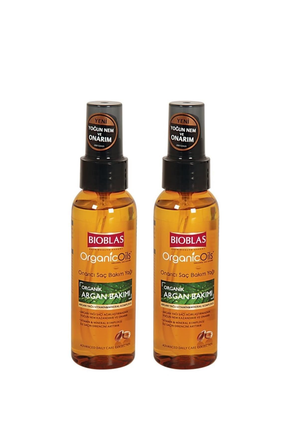 Bioblas Organic Oils Saç Bakım Argan Yağ 100 ml. x 2 adet