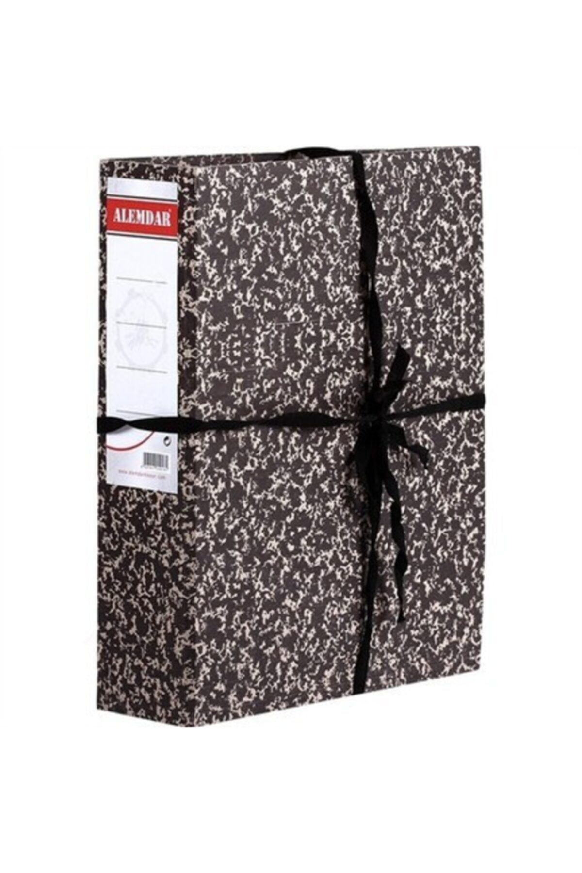 Alemdar İpli Klasör Karton Dar Siyah 25 Li ( 1 Paket 25 Adet)