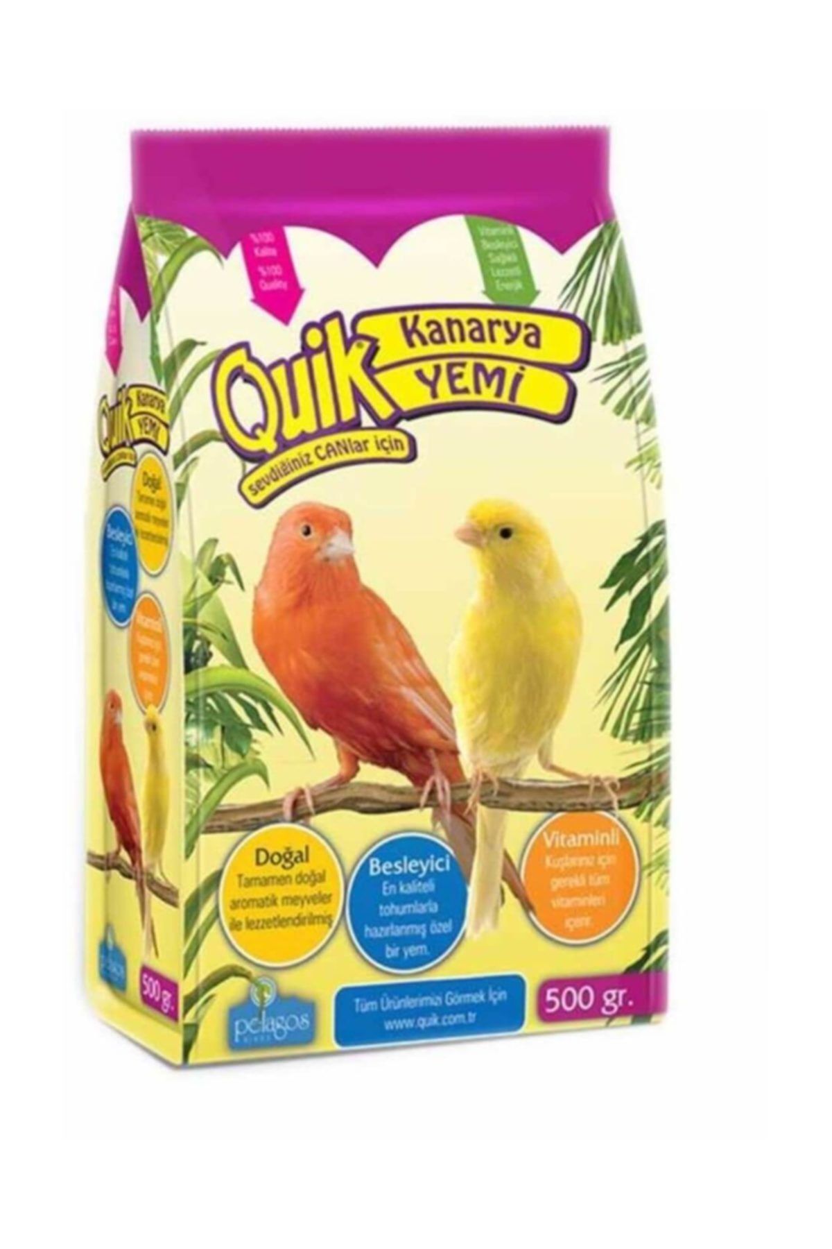 Quik Kanarya Yemi 500 gr x 6 Adet