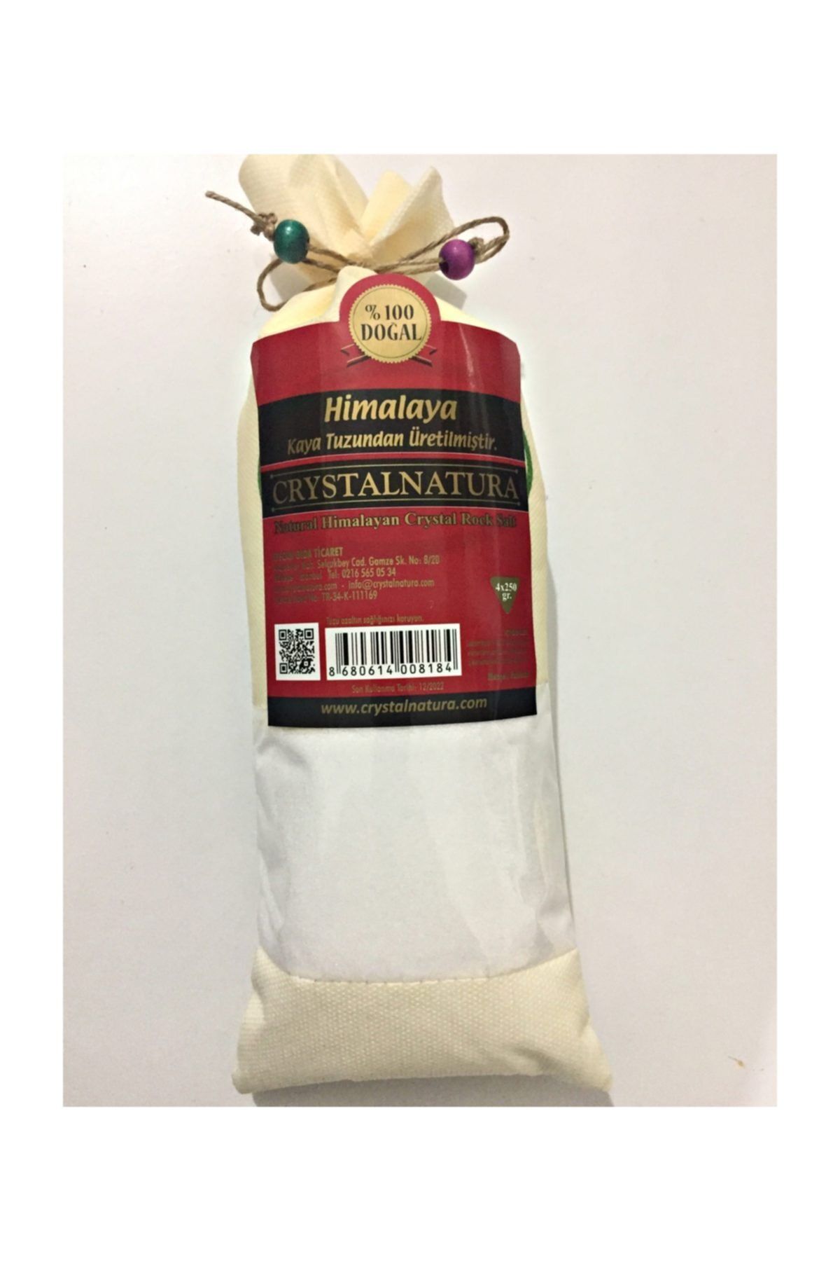 CRYSTALNATURA Doğal Himalaya Kaya Tuzu Beyaz Öğütülmüş Orjinal Çuval 1kg