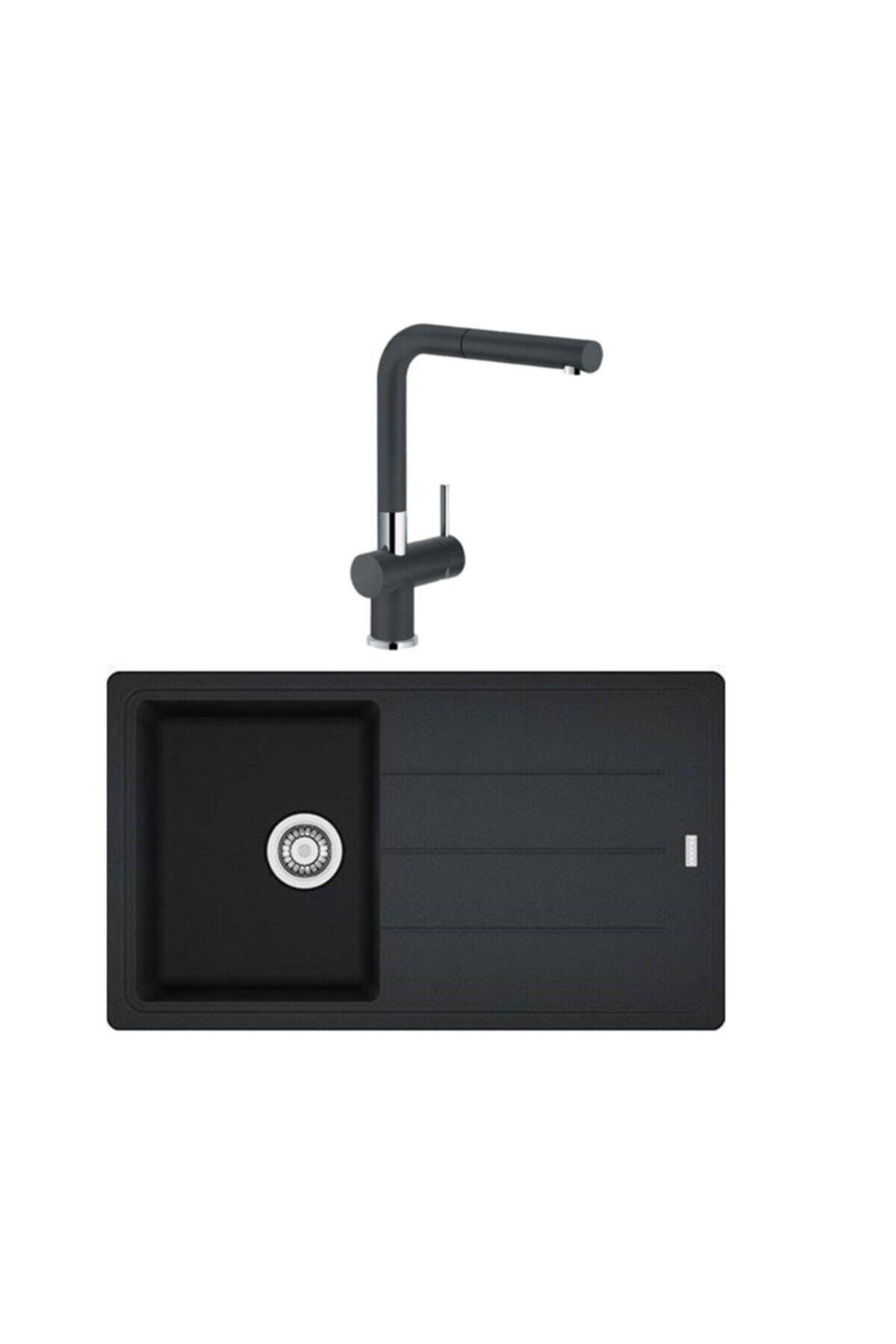Franke BASIS BFG 611 NERO GRANİT EVYE ACTIVE BATARYA SET