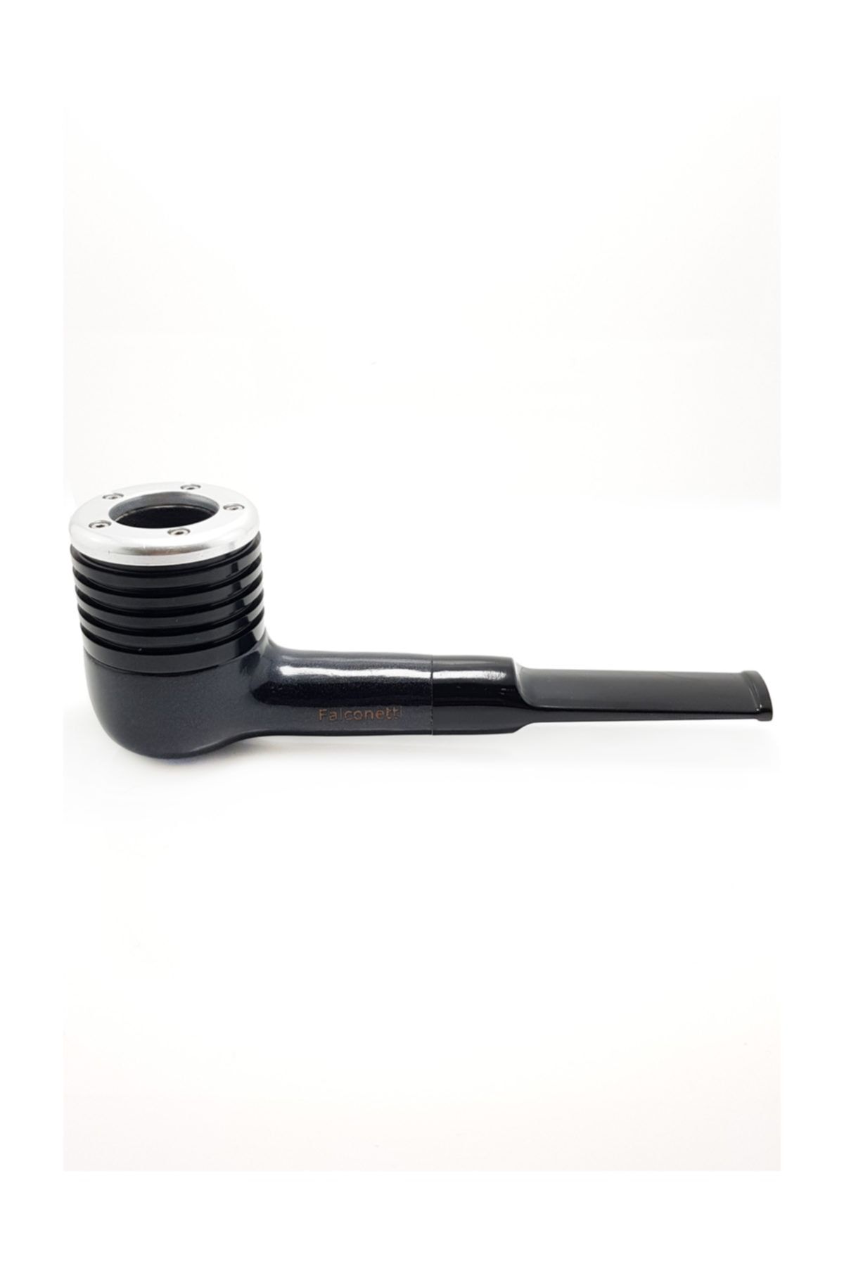 Falconetti 9 mm. Metal Kafalı Maun Ahşap Pipo py56