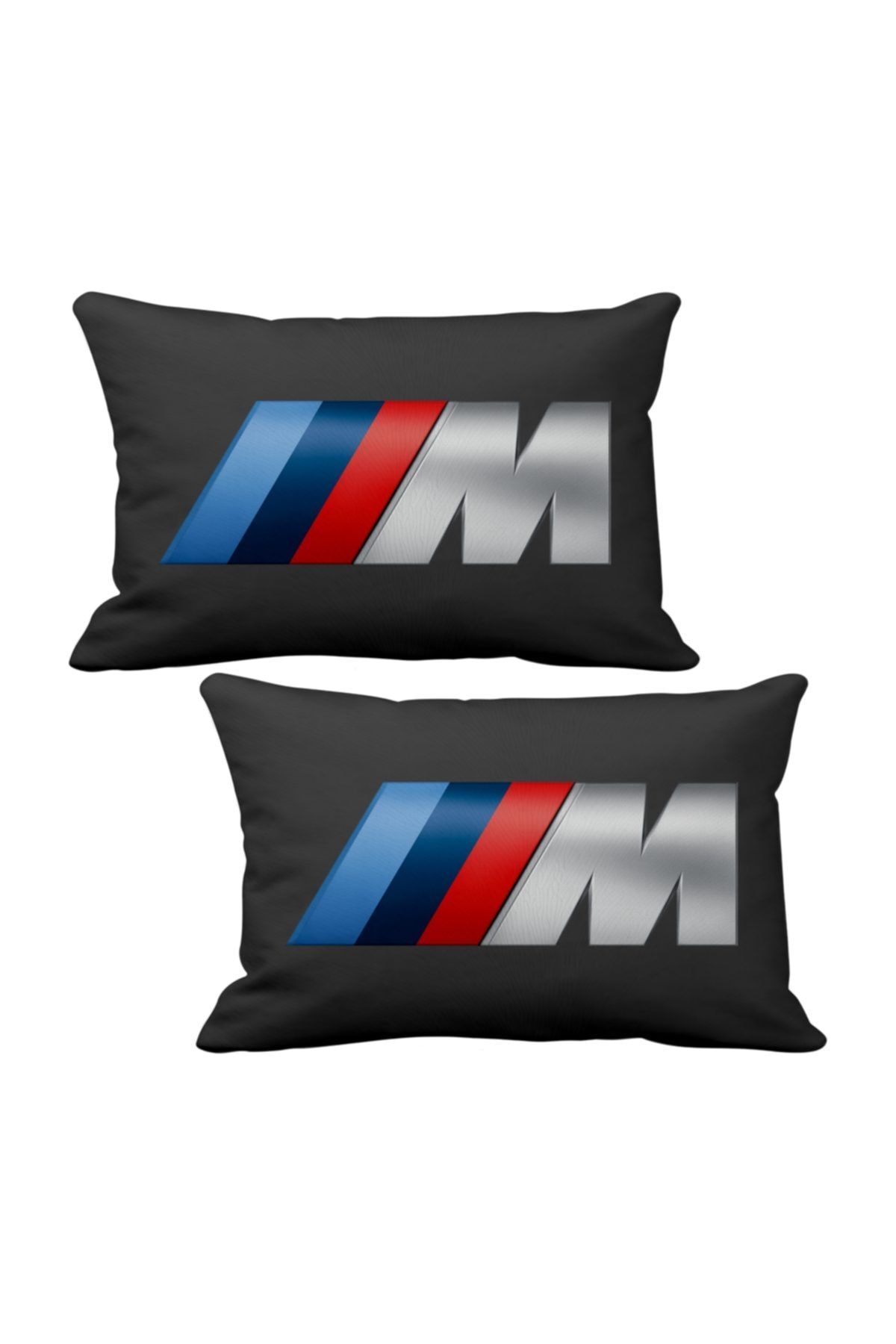 ASR Bmw M Power 2 Li Lüks Araç Boyun Yastığı Siyah Ve Ahşap Logo Anahtarlık