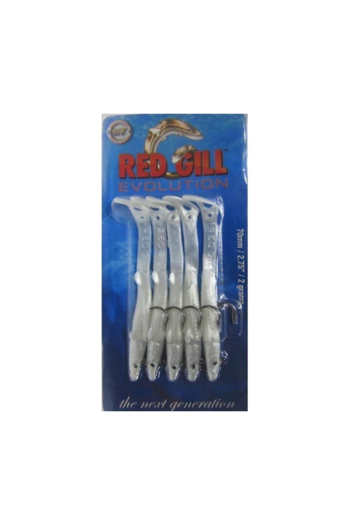 RED GILL Evolution 70mm 2gr Silver Pearl Silikon Yem