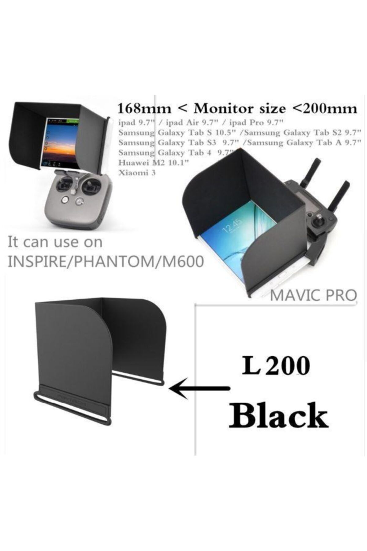 PgyTech DJI Mavic Pro Monitör Güneş Gölgelik PGYTECH L200