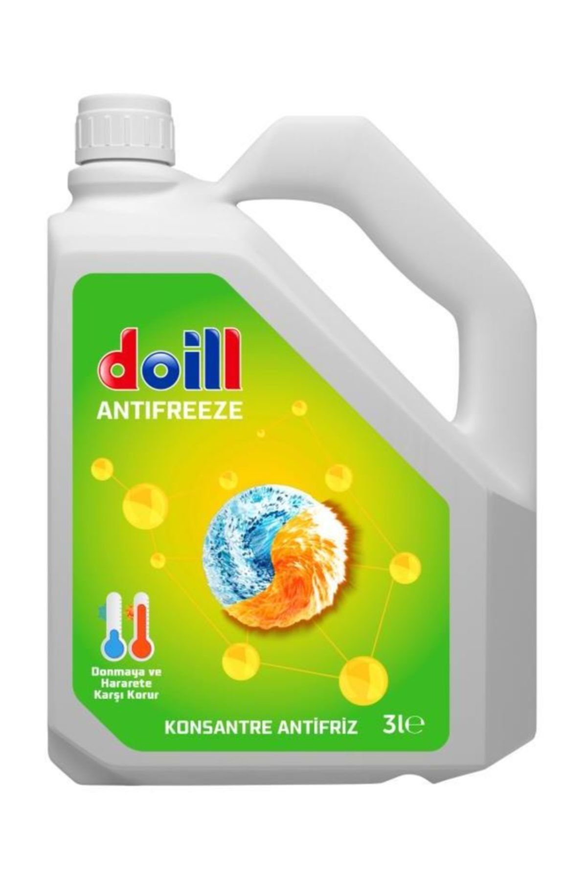 doill Yeşil Antifriz (Flore) 3 Litre Tam Konsantre (Saf) (G11)