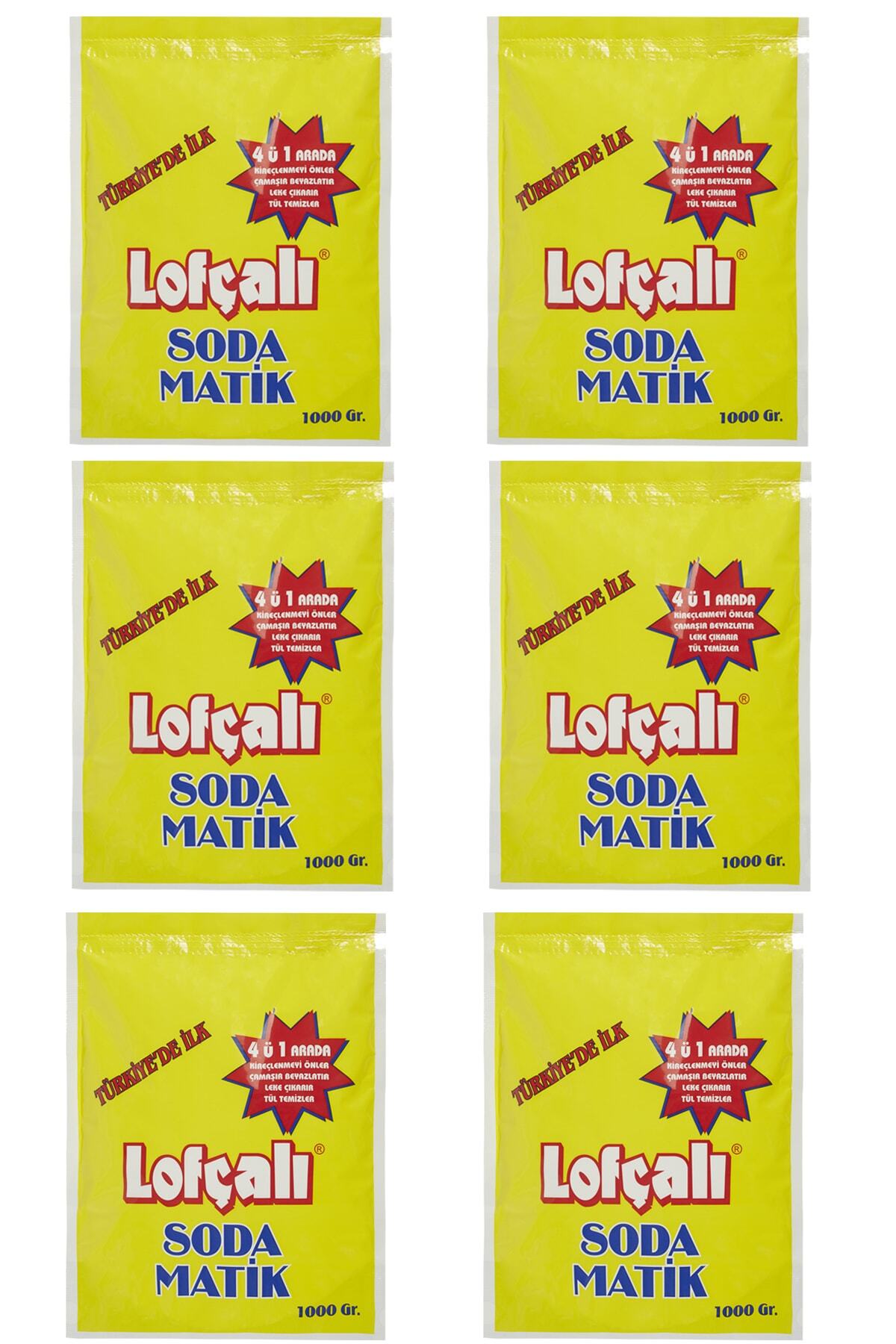 Lofçalı Çamaşır Soda Matik Kireç Önleyici & Beyazlatıcı 1000 GR x 6
