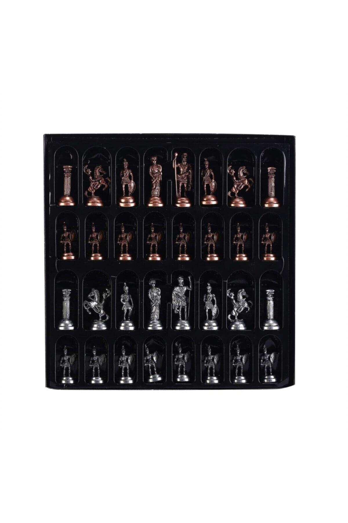 Gift Home (SADECE SATRANÇ TAŞI İSTEYENE) Gifthome, Orta, Metal, Antik, Roma Figürlü Satranç Taşı