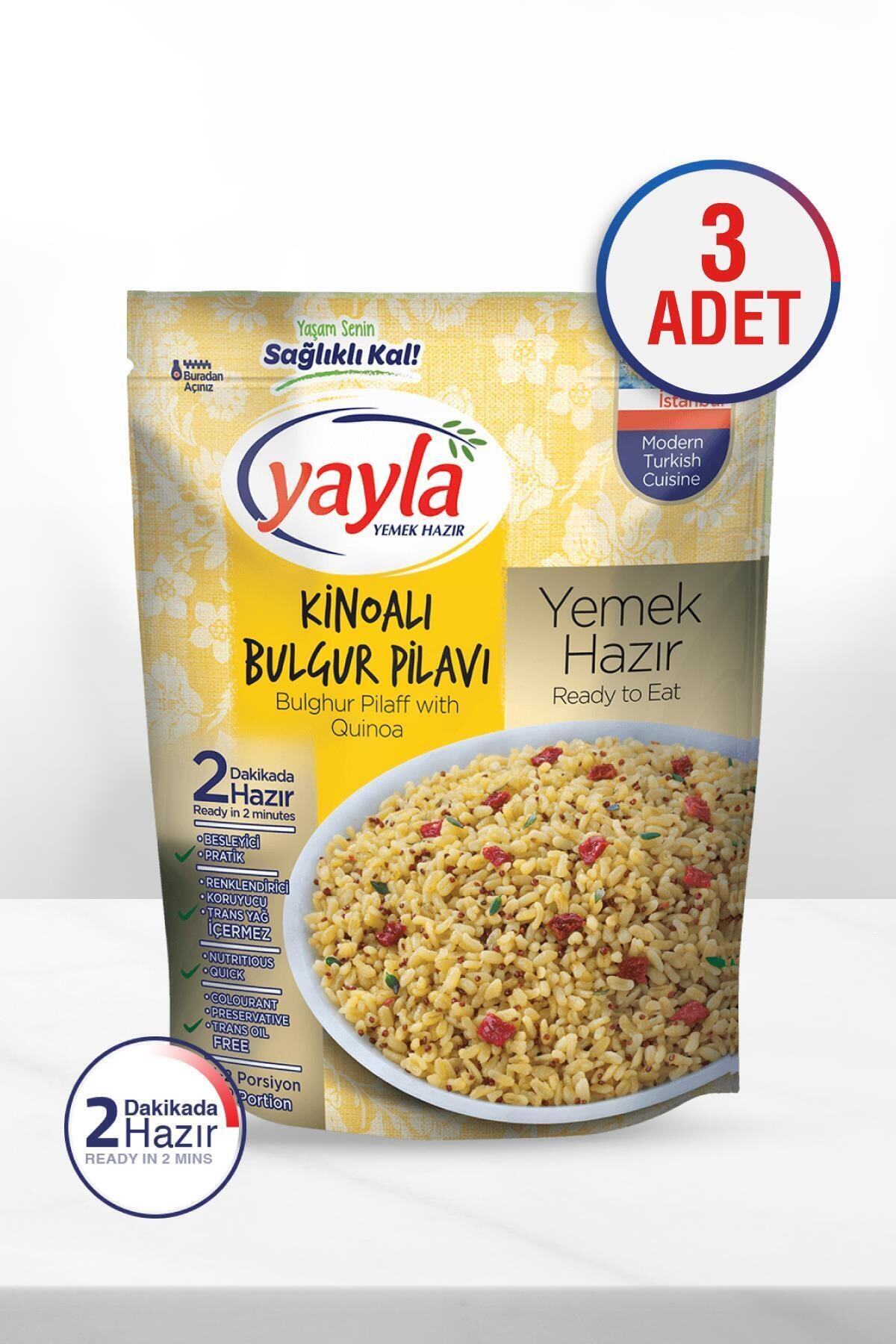 Yayla Kinoalı Bulgur Pilavı 250GR 3'Lü Paket
