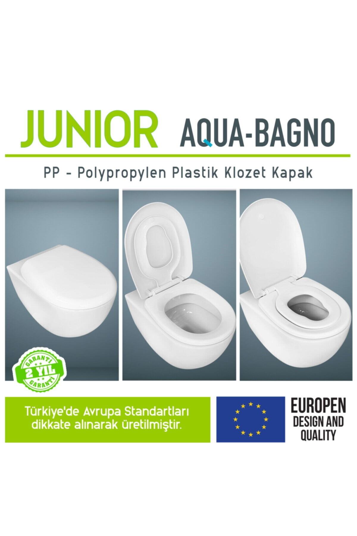 Aqua Bagno Aqua Bagno Junior Cocuk Adaptorlu Yavas Kapanan Klozet Kapagi Trendyol