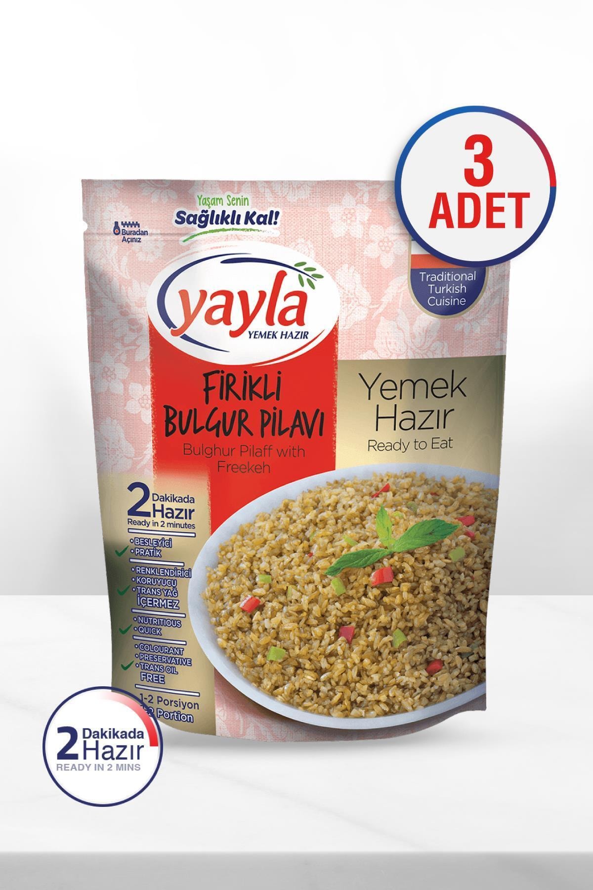 Yayla Firikli Bulgur Pilavı 250GR 3'Lü Paket