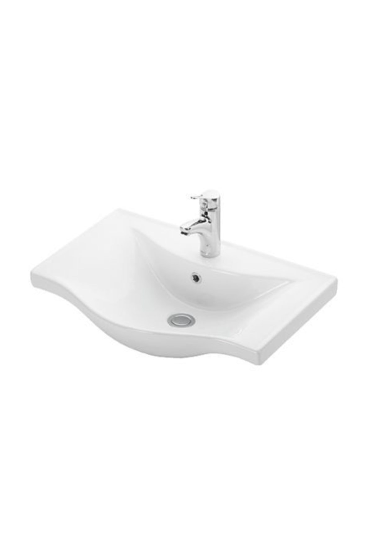 LAPİNO Lapino Basic 65 cm Konsollu Lavabo Beyaz