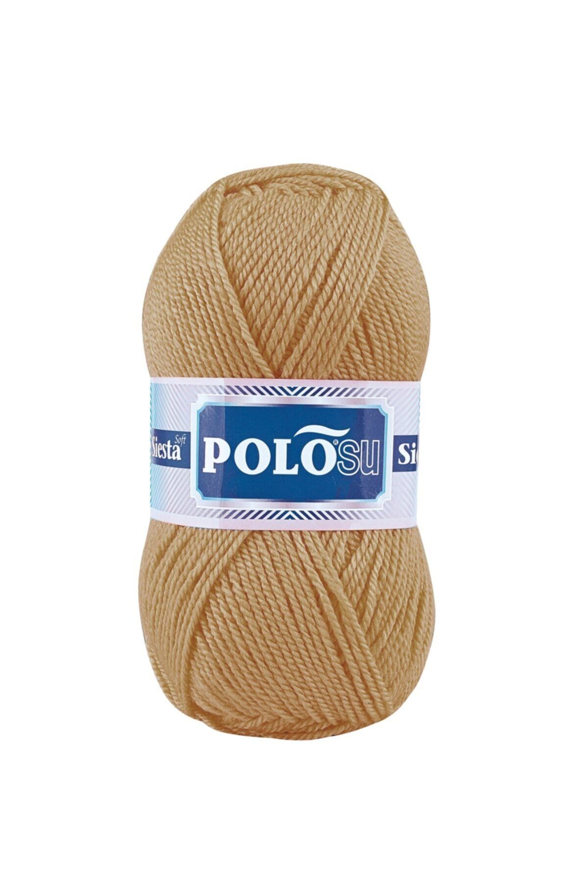 Polosu Siesta Soft - Atkı Yelek Kazak El Örgü Ipliği - Açık Bej - Renk: 236