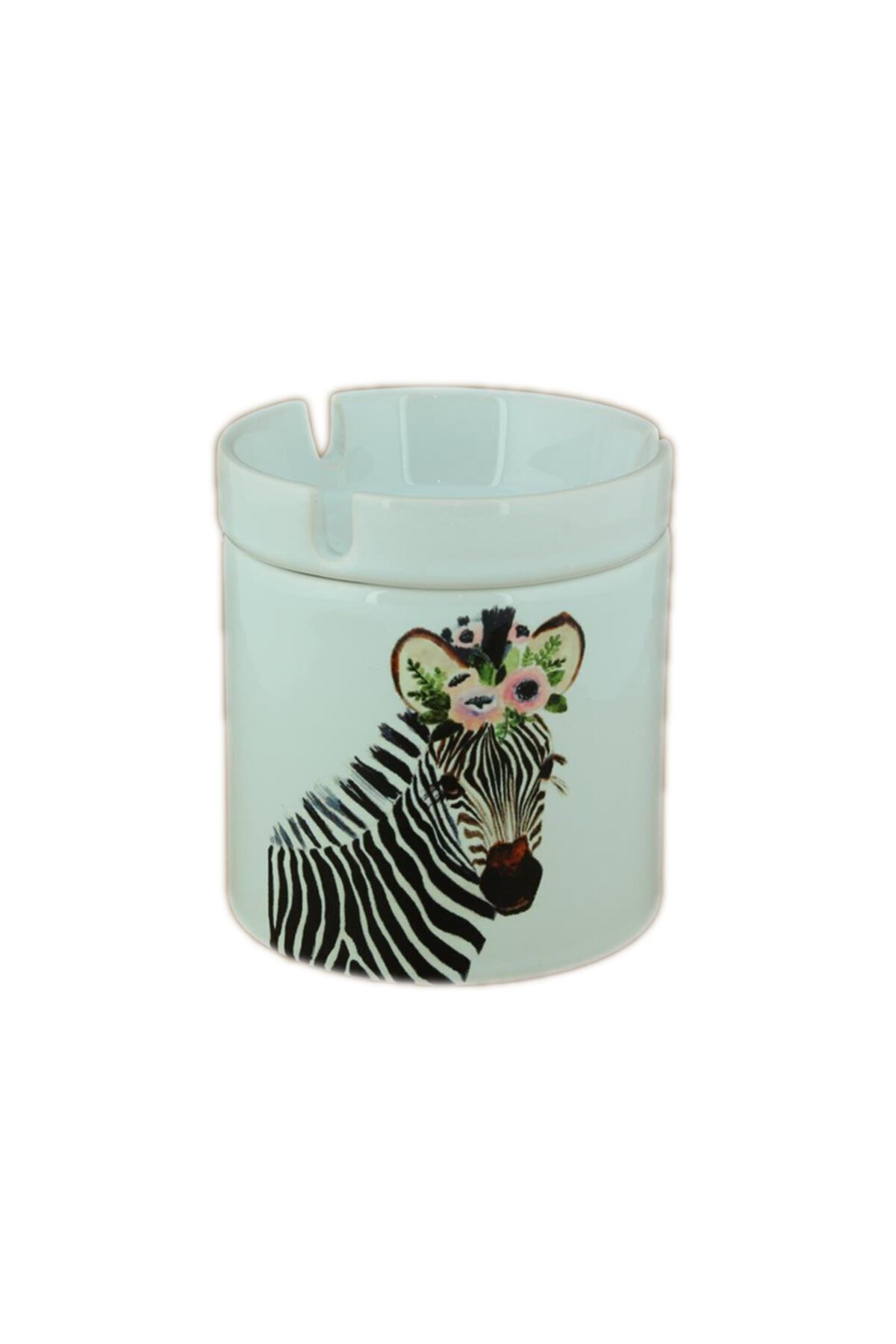 Katarsis Home Seramik Zebra Baskılı Küllük