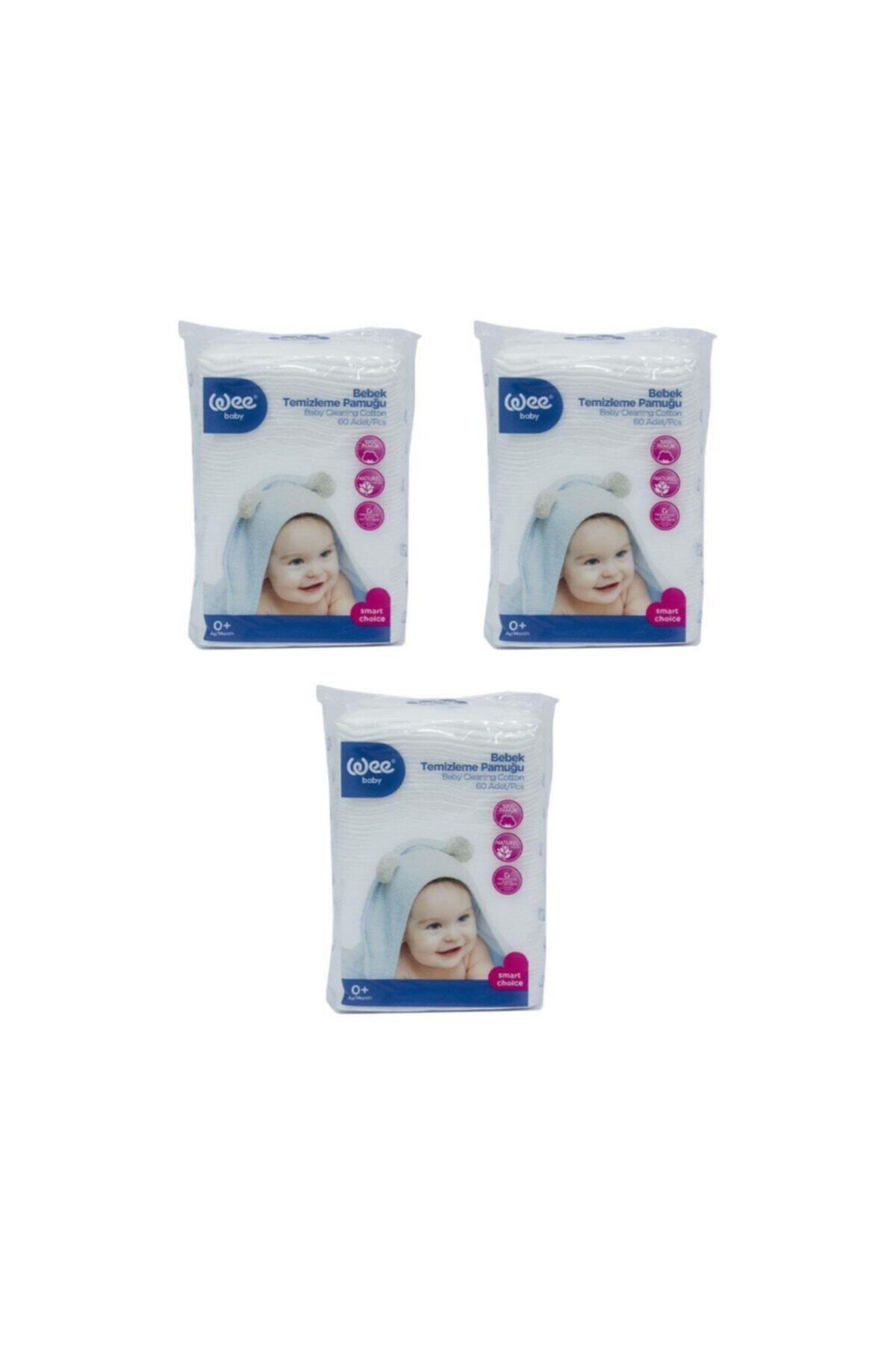 Wee Baby 321 Bebek Temizleme Pamuğu 60 Lı 3 Adet