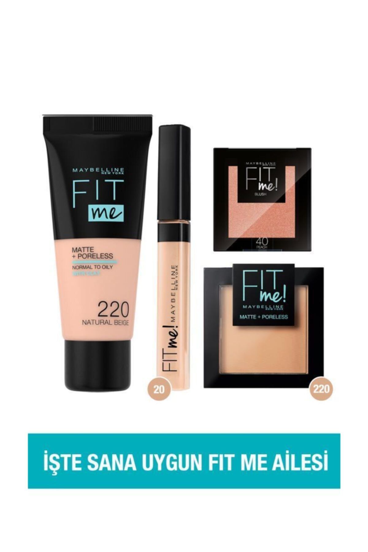 Maybelline New York Fit Me 4’lü Makyaj Seti 36005313245512