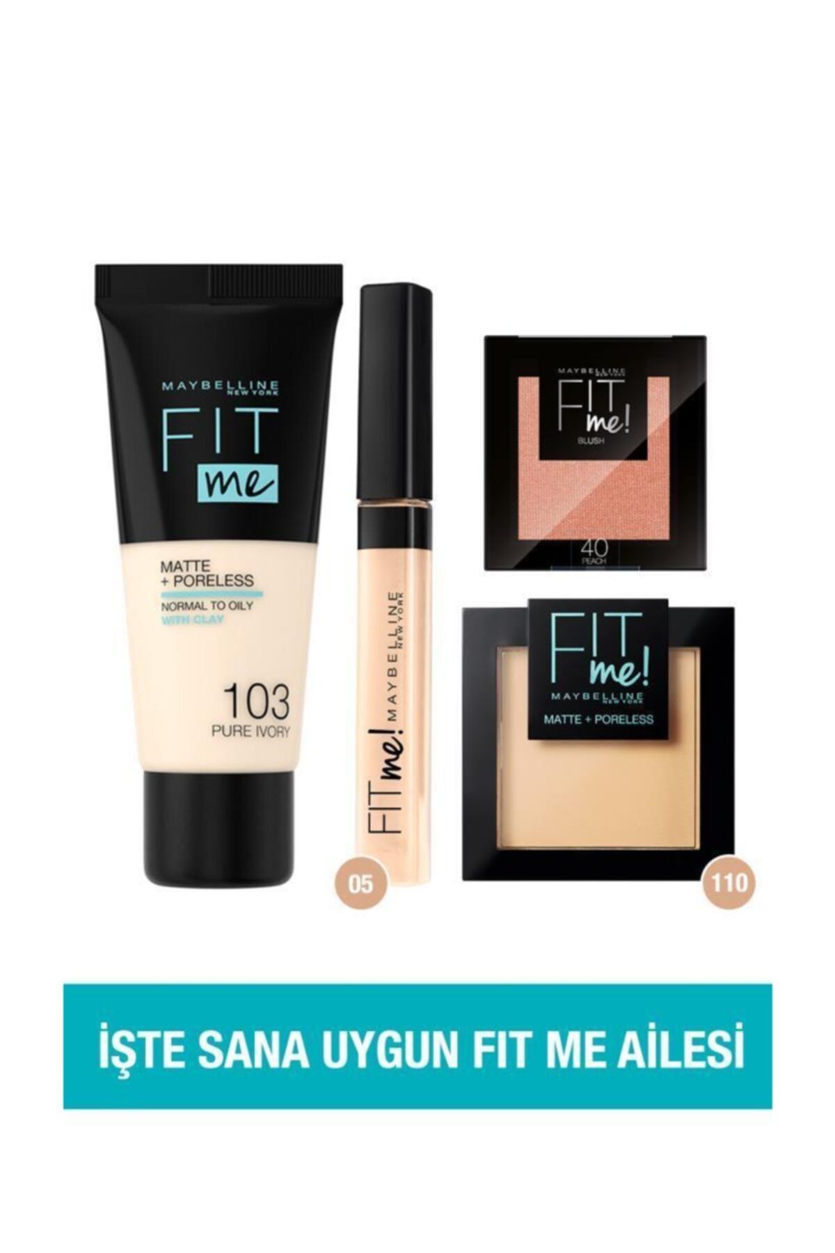Maybelline New York Fit Me 4’lü Makyaj Seti 36005315447821