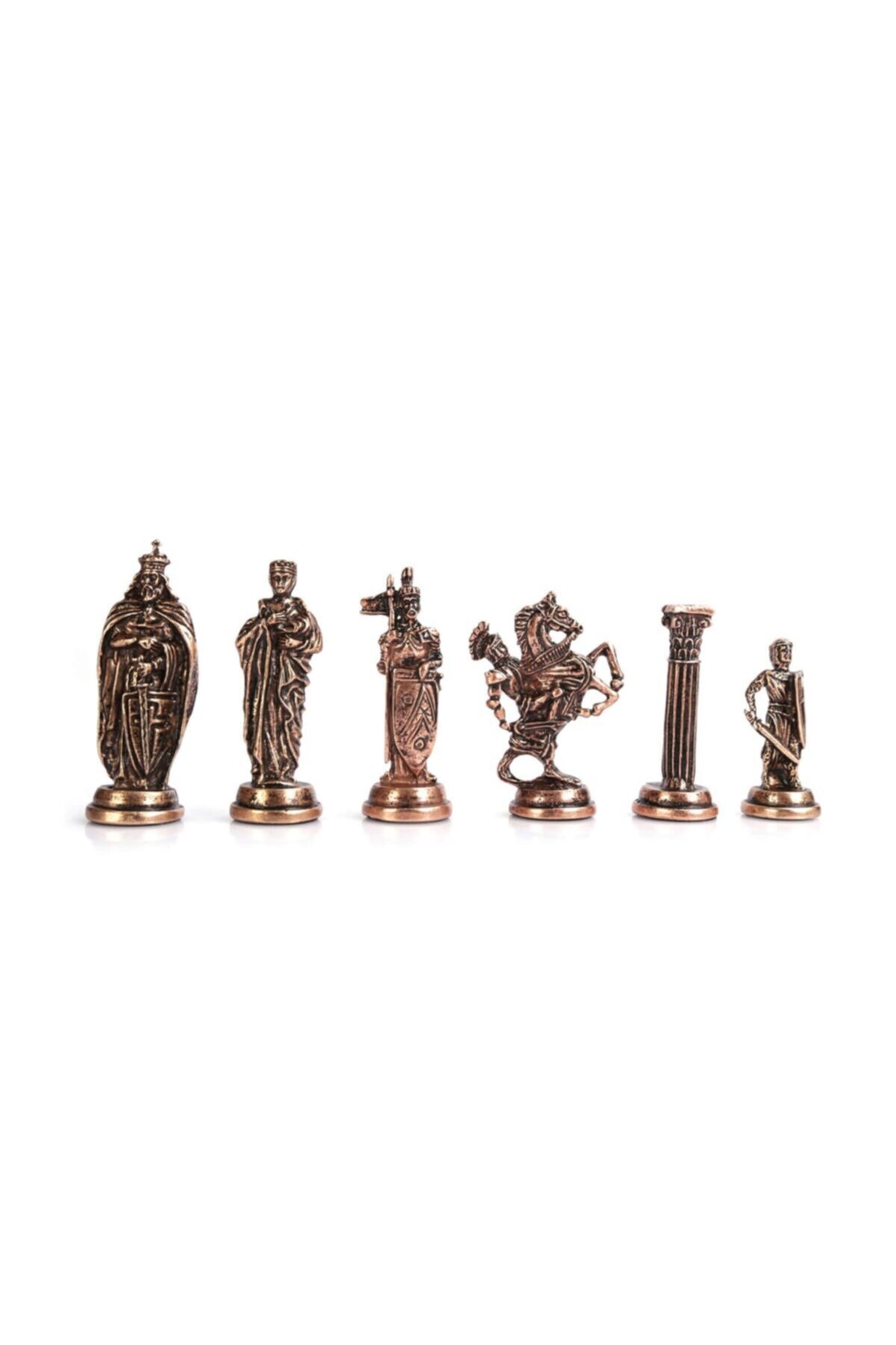 Gift Home (SADECE SATRANÇ TAŞI İSTEYENE) Gifthome, Büyük, Metal, Antik, Ingiliz Figürlü Satranç Taşı