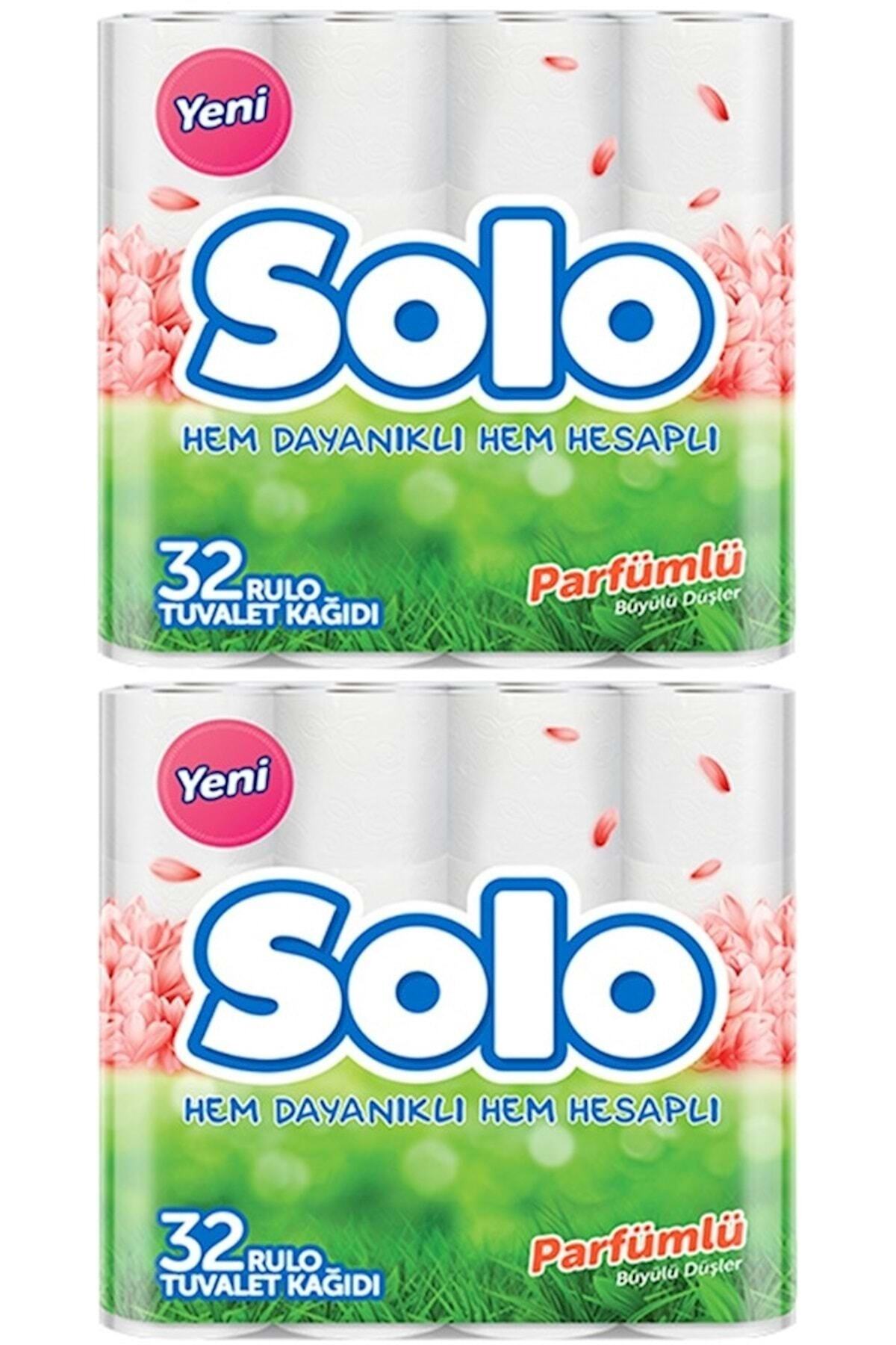 Solo Tuvalet Kağıdı Çift Katlı 64 Lü Paket Parfümlü (2Pk*32)