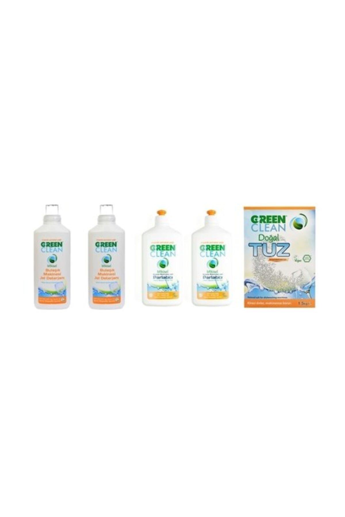 U Green Clean Jel Bulaşık Makinesi Deterjanı Parlatıcı Tuz Seti-3