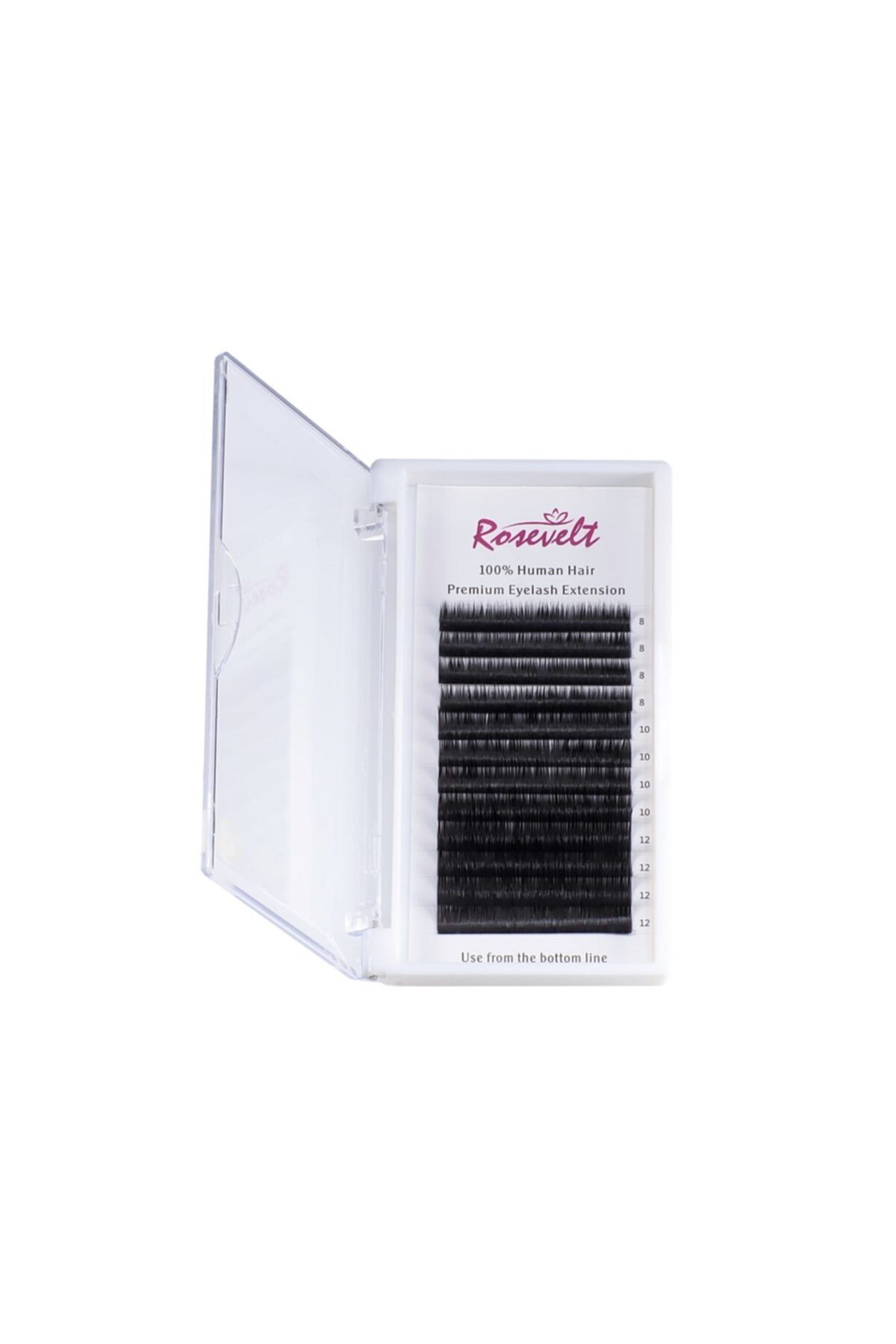 ROSEVELT %100 Gerçek Vizon Kirpik Miz Size 0,07 C Kıvrım