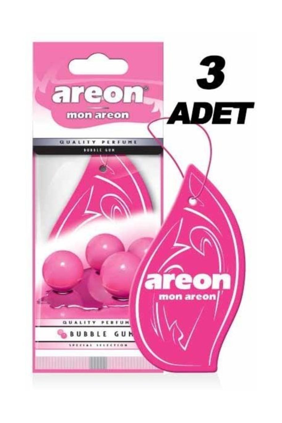 Areon MON BUBBLE GUM 3'lü 'Kaliteli Araç Kokusu'