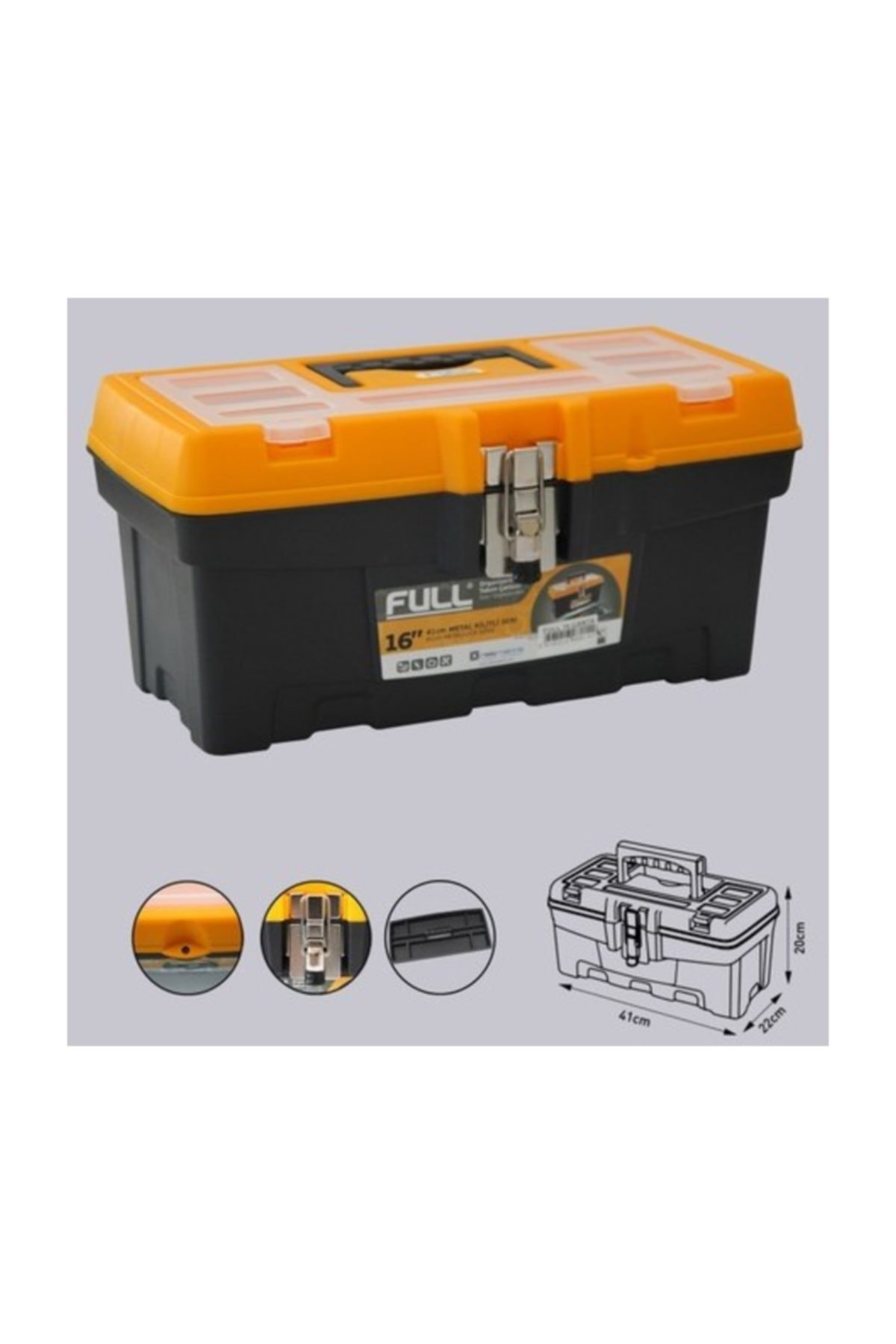 Full Metal Kilitli 16” Tekli Takım Çanta