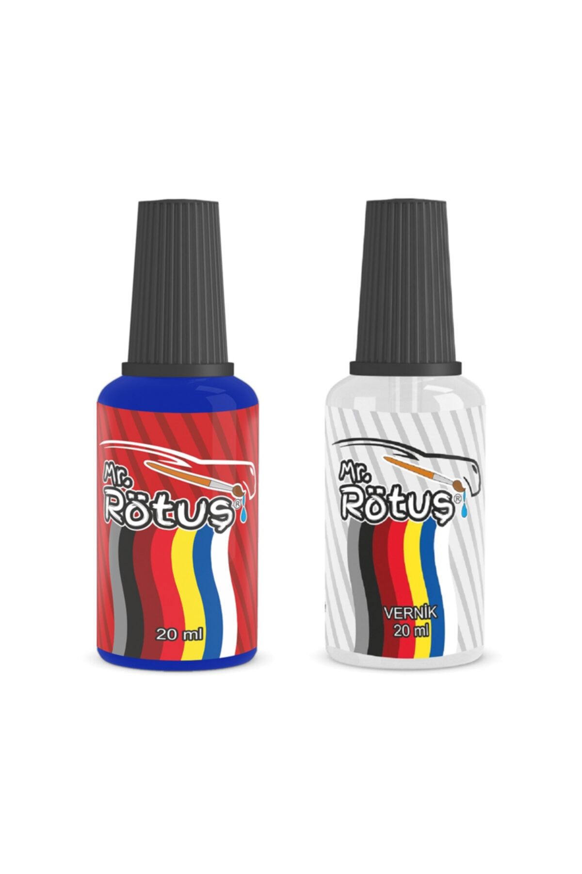Mr.Rötuş ® Çizik Giderici Oto Rötuş Boyası -Gece Mavi 20 ml Vernik Dahil