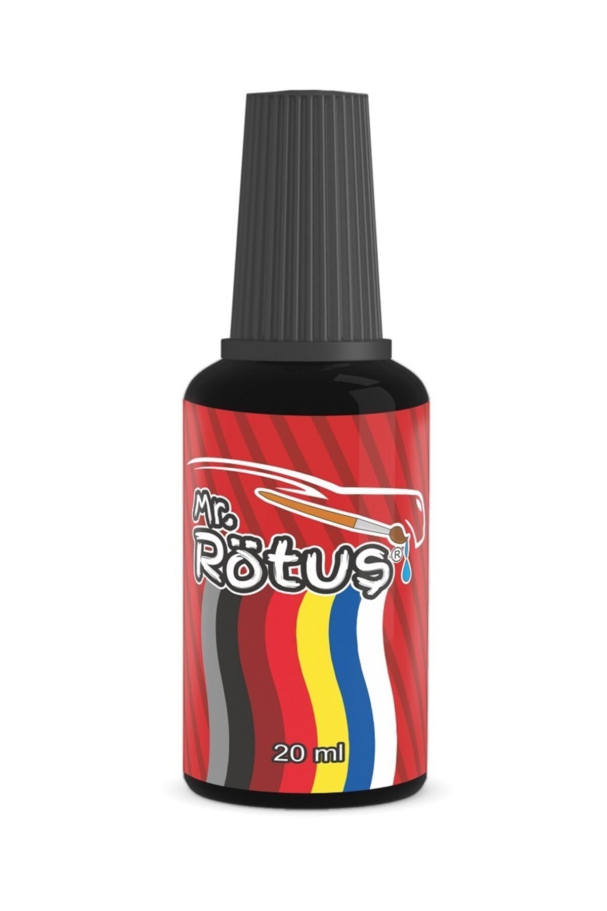 Mr.Rötuş Çizik Giderici Oto Rötuş Boyası-Metalik Siyah 20ml Vernik Hariç