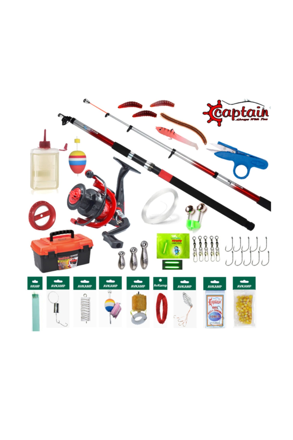CAPTAIN Profesyonel Olta Takımı ve balıkçılık seti