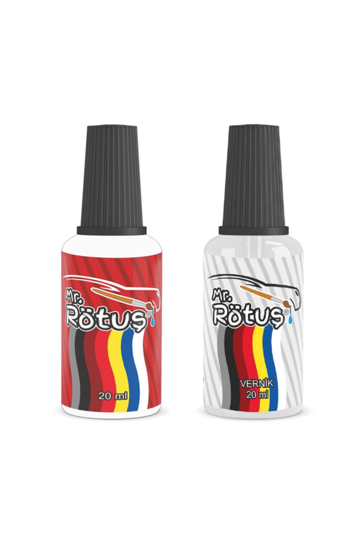 Mr.Rötuş Çizik Giderici Oto Rötuş Boyası - Beyaz 20 ml Vernik Dahil