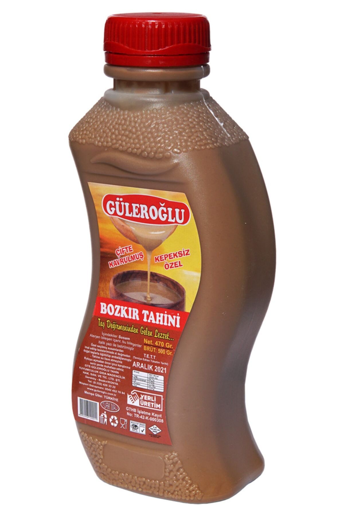Bozkır Güleroğlu Güleroğlu Kepekli Bozkır Tahini Net 470 Gr