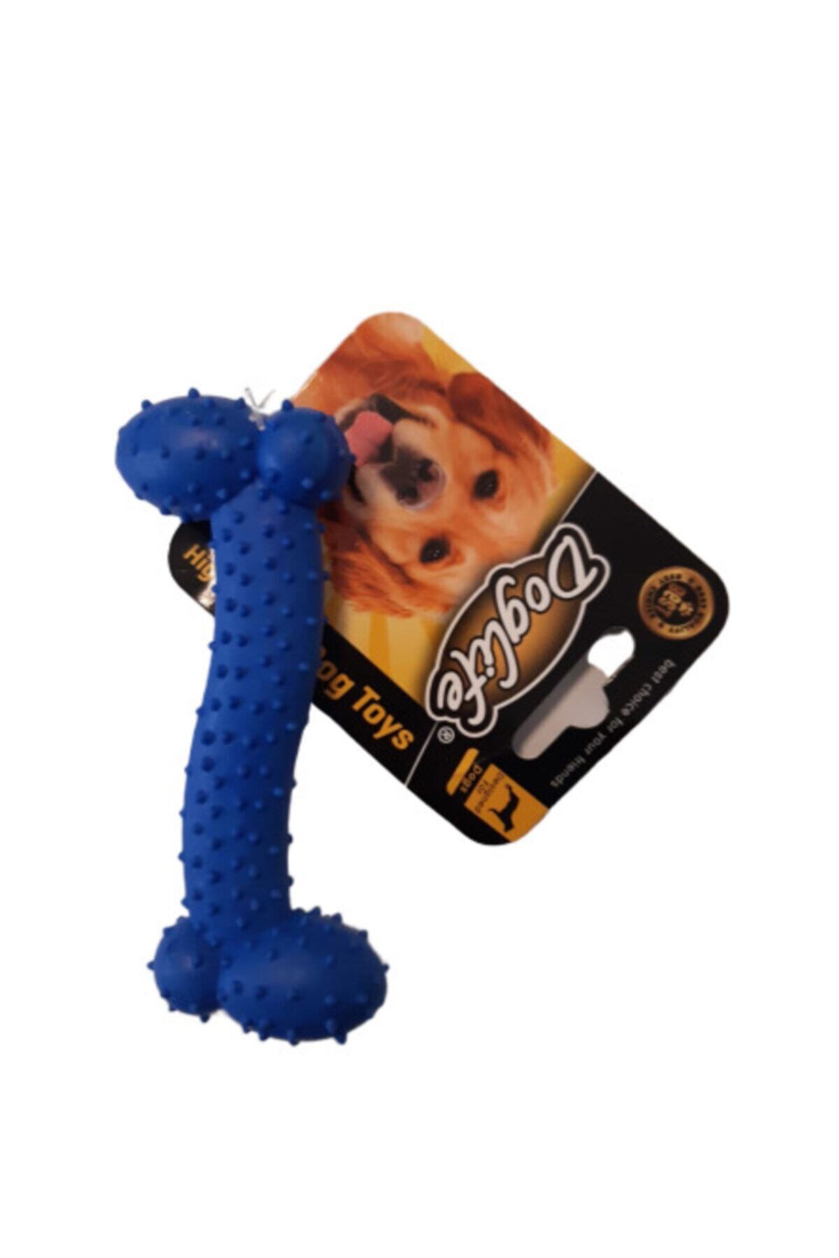 Pratik Doglife 202275 Köpek Diş Kaşıma Kemik (Kauçuk) Mavi 10 Cm
