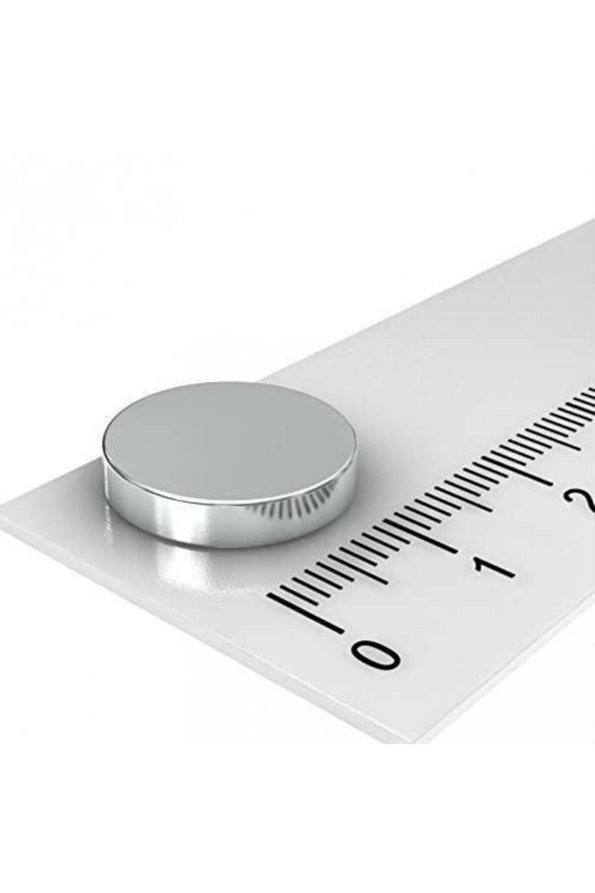 Dünya Magnet 15 Adet Çap 15mm X Kalınlık 3mm Yuvarlak Süper Güçlü Neodyum Mıknatıs