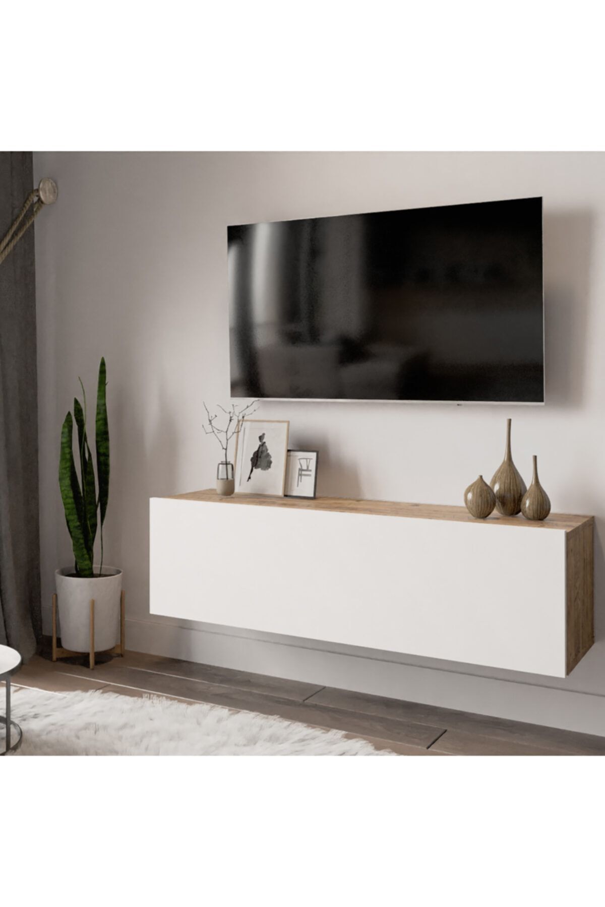 Yurudesign Future Tv Ünitesi Fr12-aw Çam-beyaz