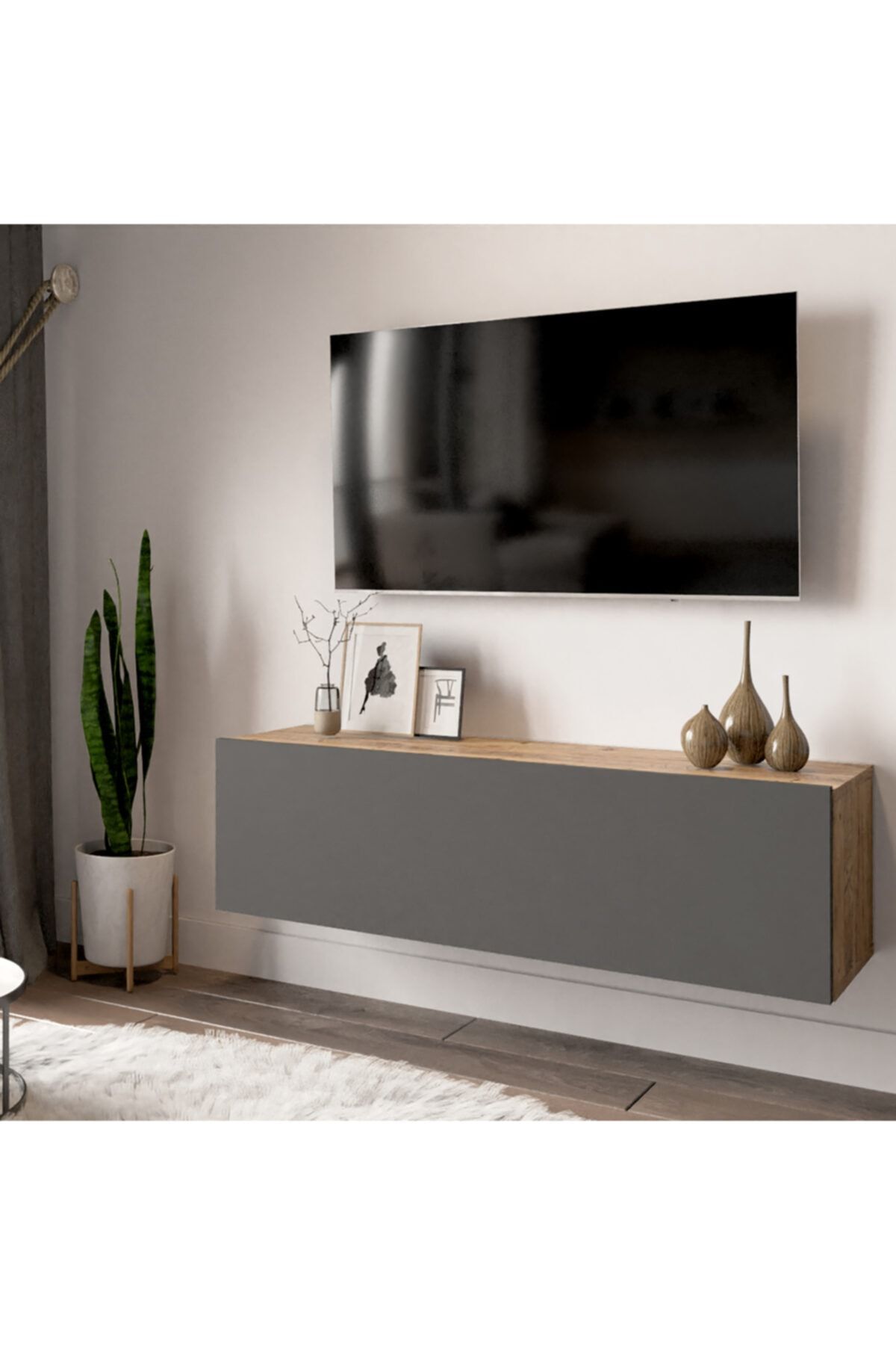 Yurudesign Future Tv Ünitesi Fr12-aa Çam-antrasit