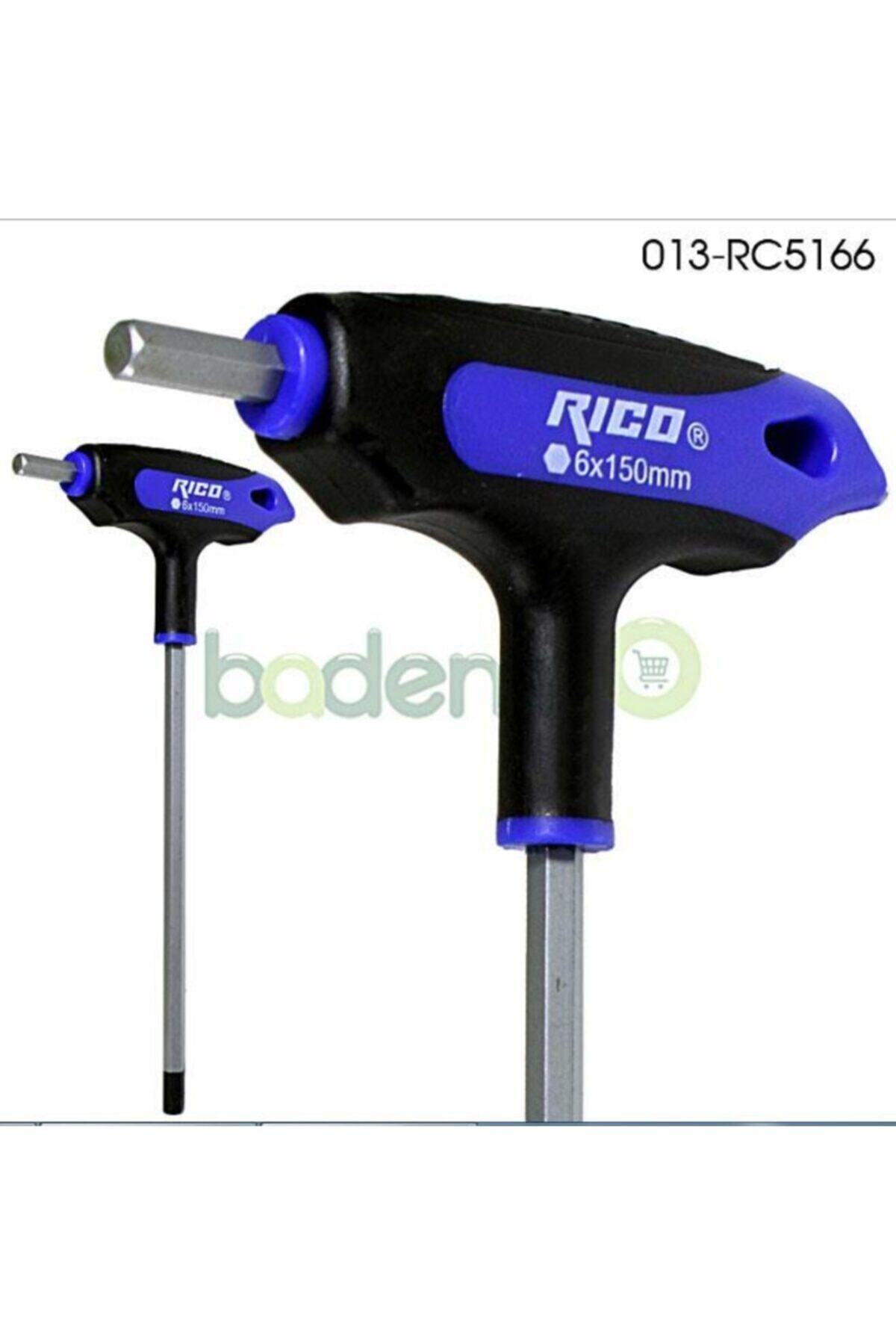 Rico 013-rc5166 T Tip Düz Alyan Anahtar 6x150 Mm Allen