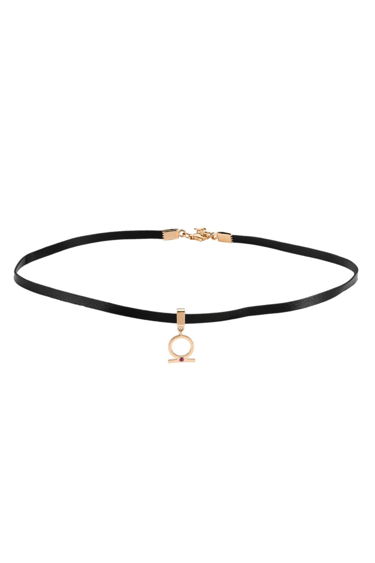 Bee Happy by Bee Goddess Kadın Bee Happy Choker Shen Ring Yakut Kolye
