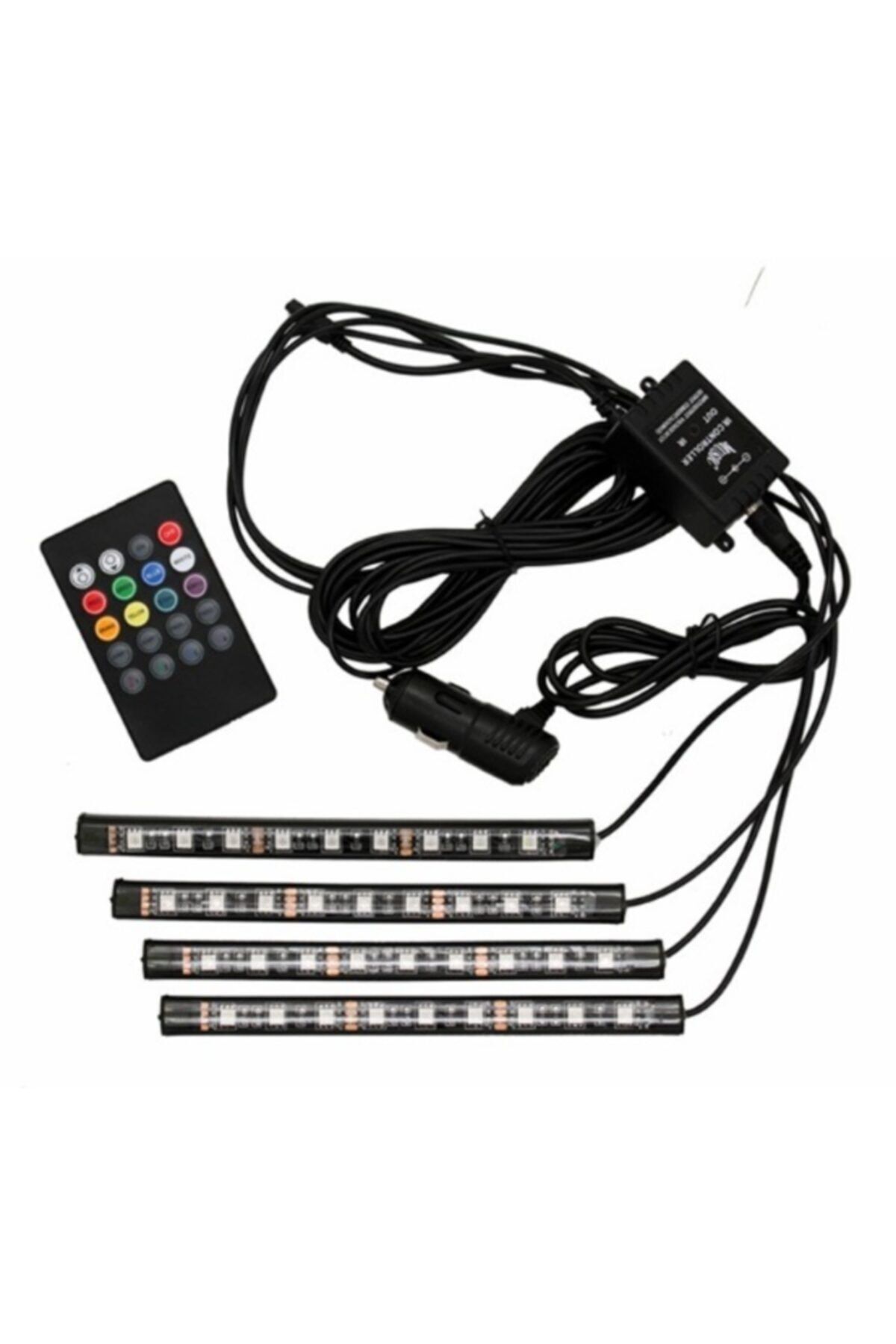 10oto Kumandalı Ayakaltı Led Rgb Müziğe Duyarlı Iç Aydinlatma