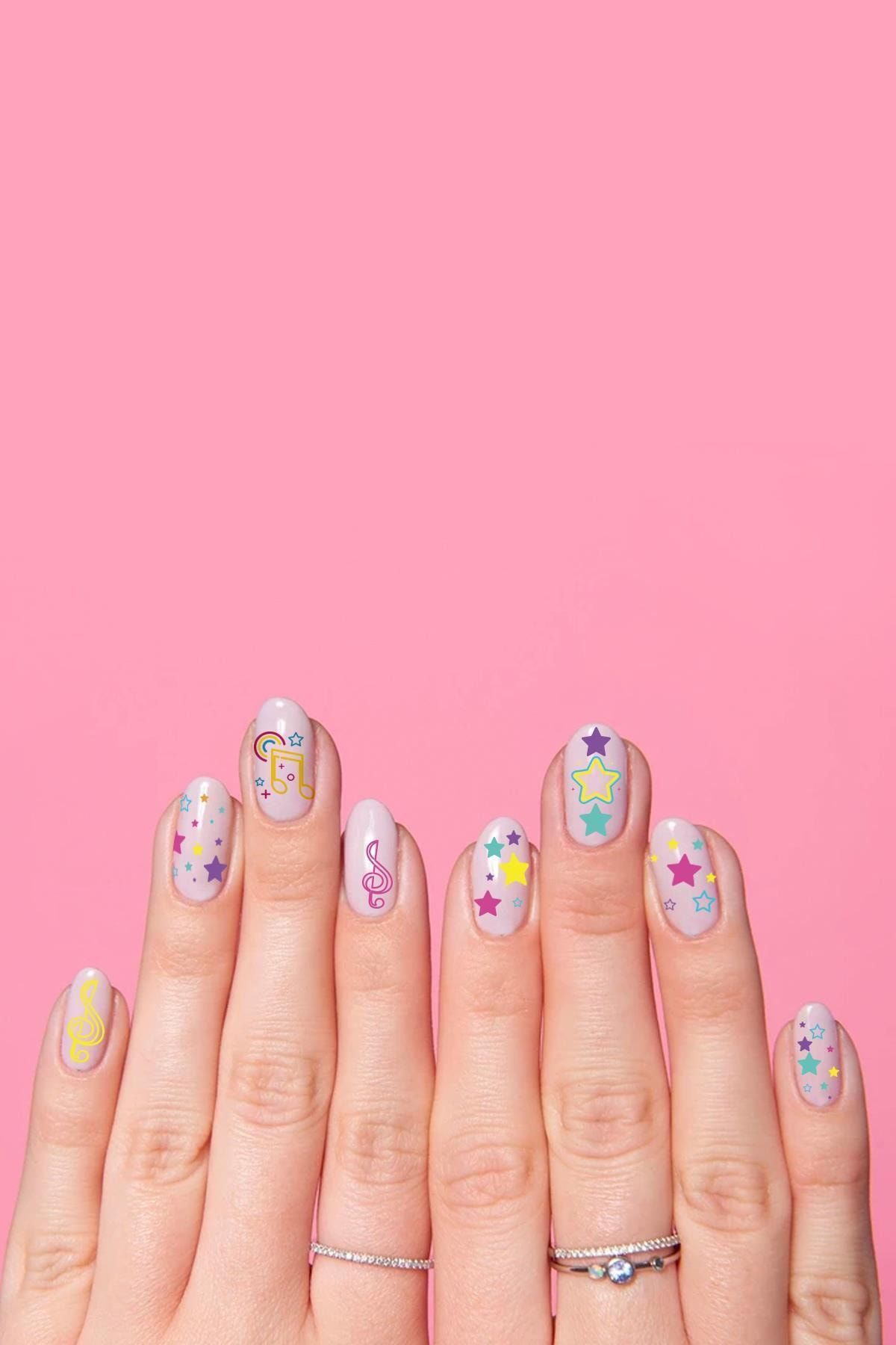 New Obsessions Sol Anahtarı Tırnak Dövmesi - Tırnak Tattoo - Nail Art - Tırnak Sticker