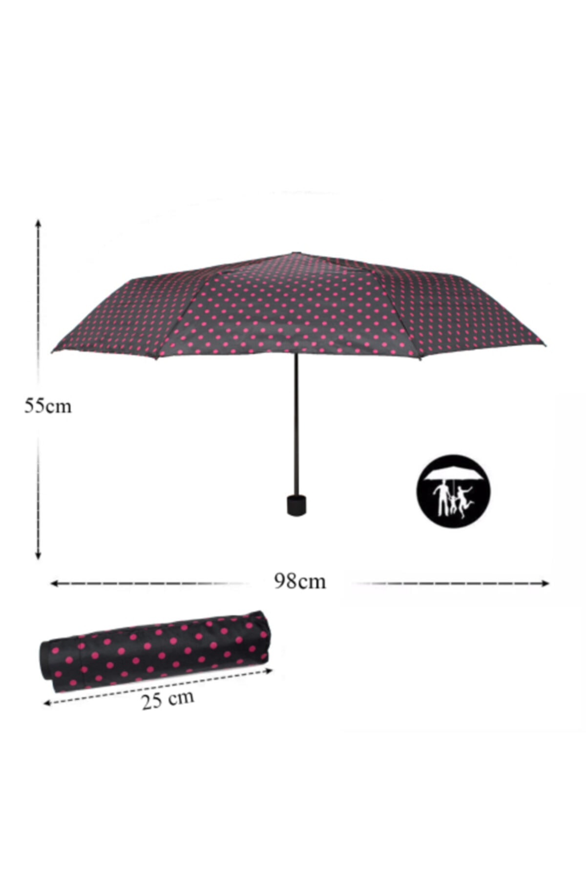 Monvago Mini Manuel Kadın Şemsiye 020-3