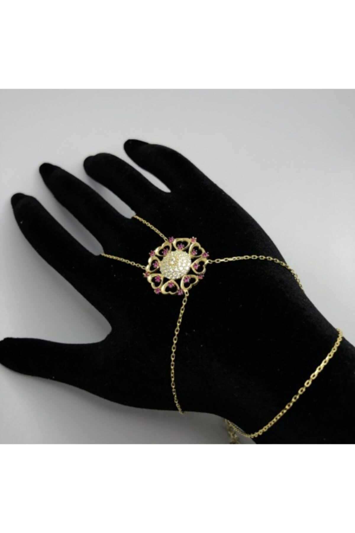 Midyat Gümüş Kenti 925 Ayar Altın Kaplama Çiçek Motif Gümüş Şahmeran