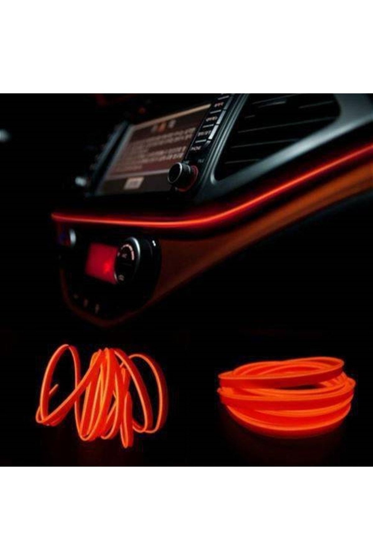Unikum Volkswagen Passat B6-b7 2005-2014 Turuncu 2 Metre Neon Ip Torpido Fitili Oto Şerit Led
