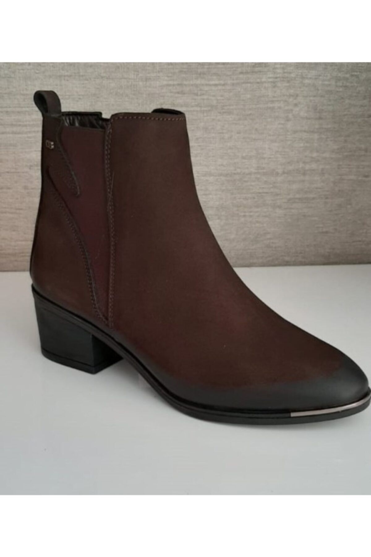 Dark brown leather deals boots womens